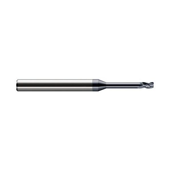 Harvey Tool 5/64 in. dia. x 0.0050 in. Radius x 0.1170 in. x 0.55 in. Carbide Corner Radius End Mill, 3 Flute 729078-C3 - main